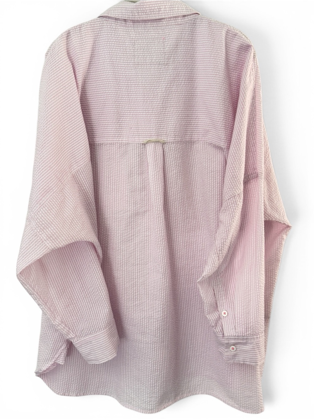 Free People Intimately Room Service Oversized PJ Lounge Shirt Pink Seersucker
M - Picture 5 of 9